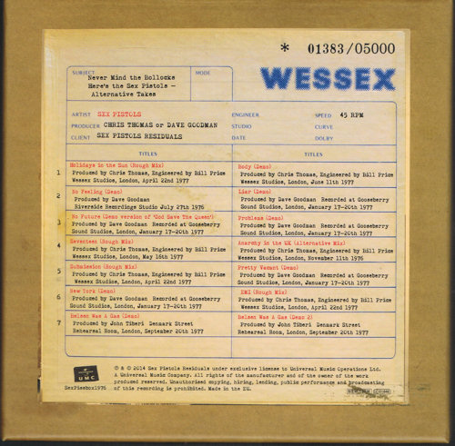 God Save The Sex Pistols NEVER MIND THE BOLLOCKS HERE S THE SEX PISTOLS ALTERNATIVE TAKES 7 X